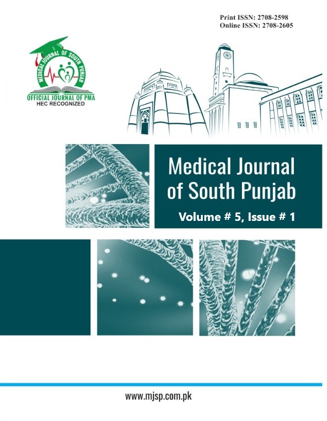 					View Vol. 5 No. 01 (2024): Medical Journal of South Punjab
				